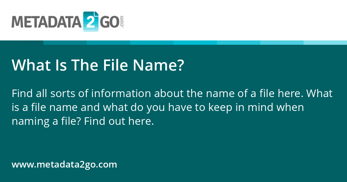 What Is The File Name?